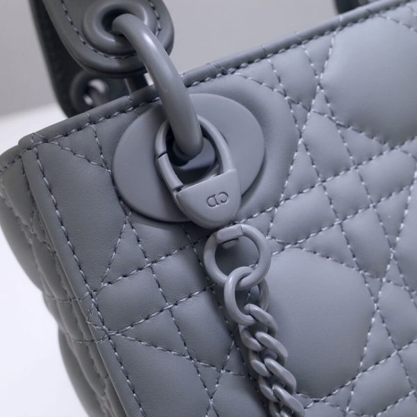 Mini Lady Dior Ultramatte Cannage Calfskin Replica Bag M0505 - Image 4