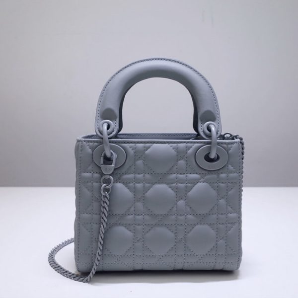Mini Lady Dior Ultramatte Cannage Calfskin Replica Bag M0505 - Image 5