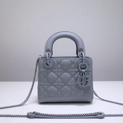 Mini Lady Dior Ultramatte Cannage Calfskin Replica Bag M0505