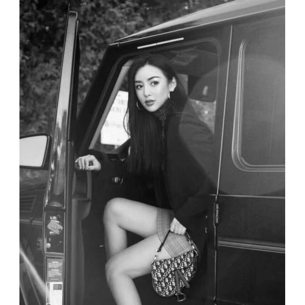 Replica Dior Mini Saddle Bag - Blue Oblique Jacquard M0447 - Image 4