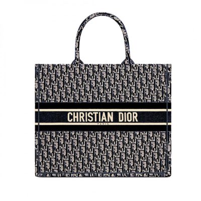 Dior Oblique Embroidered Velvet Book Tote Replica M1286Z