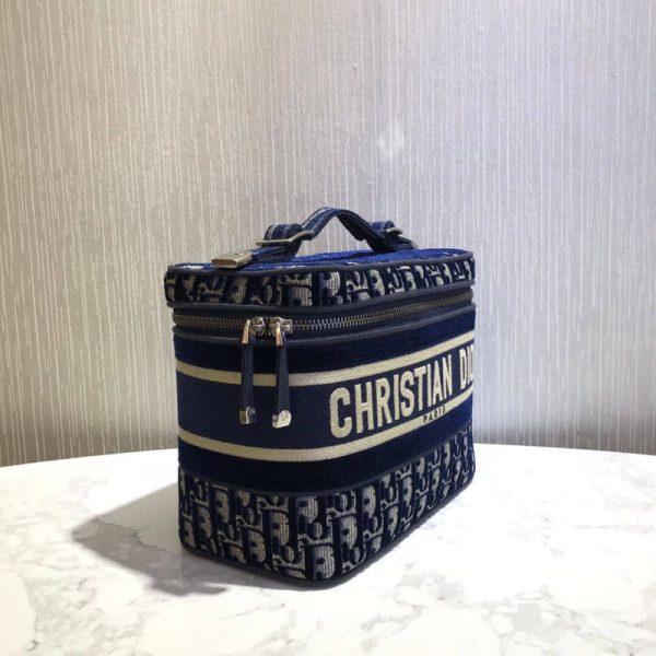 Replica Dior Oblique Velvet Diortravel Vanity Case S5480V - Image 5