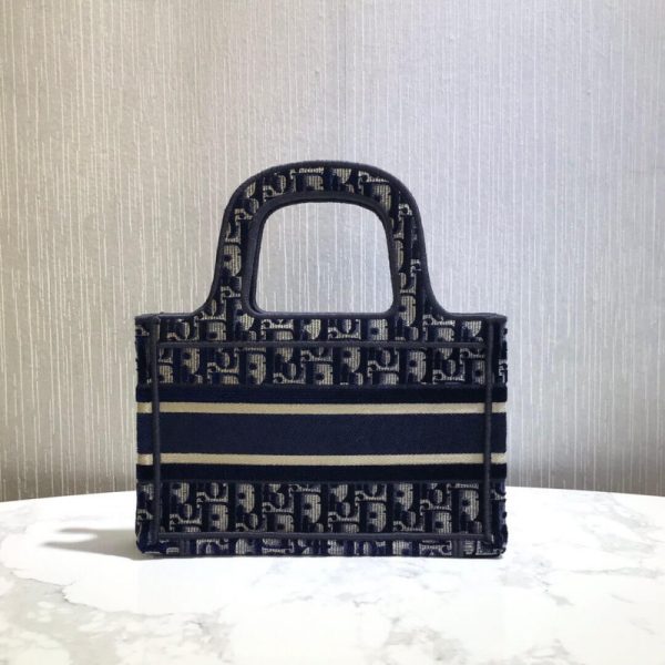 Replica Dior Oblique Velvet Mini Book Tote - S5475Z - Image 4