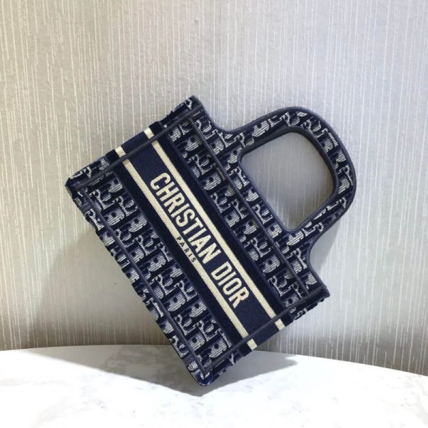 Replica Dior Oblique Velvet Mini Book Tote - S5475Z - Image 8