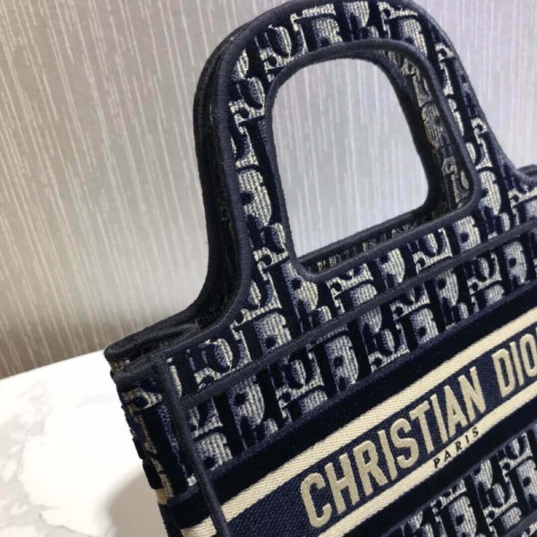 Replica Dior Oblique Velvet Mini Book Tote - S5475Z - Image 9