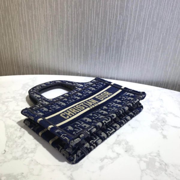 Replica Dior Oblique Velvet Mini Book Tote - S5475Z - Image 10