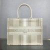 Best Replicas Bags - Replica Dior Small Beige Striped Book Tote M1296 Shop For Best Louis Vuitton LV Replica Bags With Cheap Price