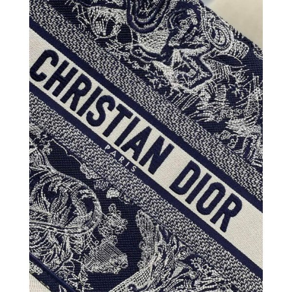 Dior Small Book Tote Blue Toile De Jouy Replica – M1296 - Image 4