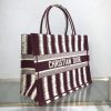 Best Replicas Bags - Replica Dior D-Stripes Small Book Tote Embroidery M1296 Shop For Best Louis Vuitton LV Replica Bags With Cheap Price