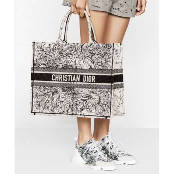 Replica Dior Latte Zodiac Embroidery Small Book Tote M1296 - Image 2