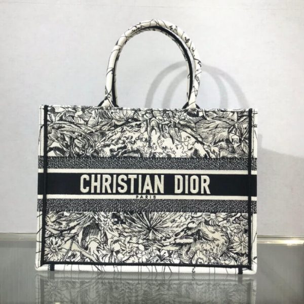 Replica Dior Latte Zodiac Embroidery Small Book Tote M1296 - Image 3