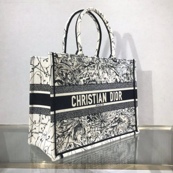 Replica Dior Latte Zodiac Embroidery Small Book Tote M1296 - Image 5