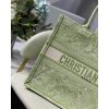 Best Replicas Bags - Replica Dior Small Book Tote Lime Toile De Jouy Embroidery Shop For Best Louis Vuitton LV Replica Bags With Cheap Price