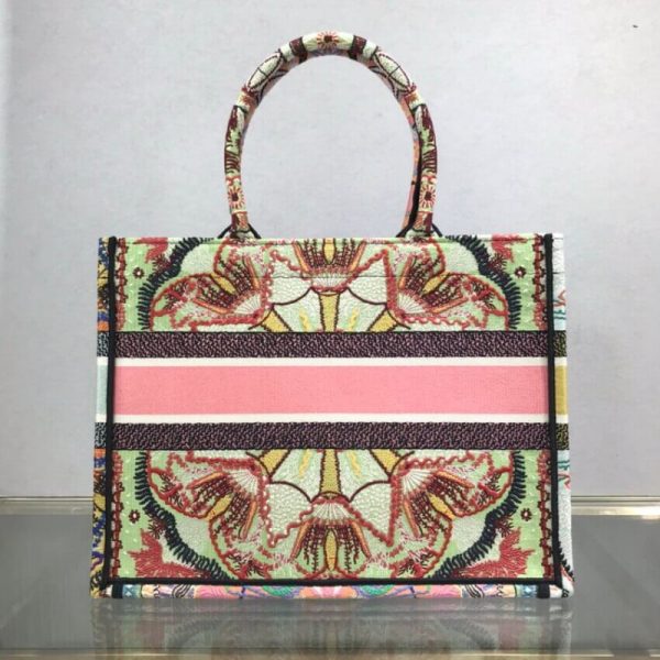 Replica Dior Small Book Tote Multicolor Embroidery M1296 - Image 2