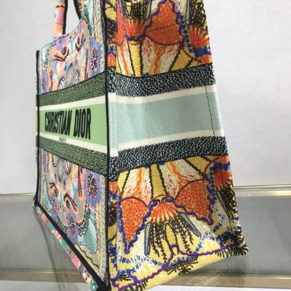 Replica Dior Small Book Tote Multicolor Embroidery M1296 - Image 6