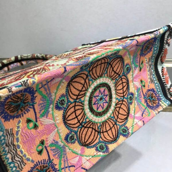 Replica Dior Small Book Tote Multicolor Embroidery M1296 - Image 7