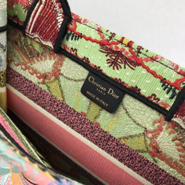 Replica Dior Small Book Tote Multicolor Embroidery M1296 - Image 8