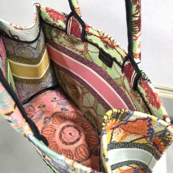 Replica Dior Small Book Tote Multicolor Embroidery M1296 - Image 9