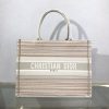 Best Replicas Bags - Dior Replica Small Book Tote - Multicolor Striped Embroidered Design Shop For Best Louis Vuitton LV Replica Bags With Cheap Price