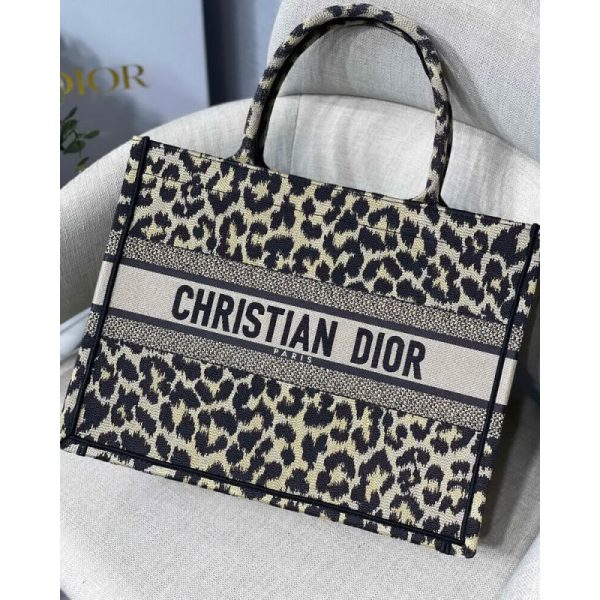 Dior Small Book Tote Replica - Beige Multicolore M1296 - Image 2