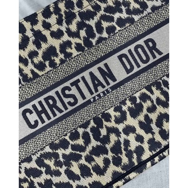 Dior Small Book Tote Replica - Beige Multicolore M1296 - Image 3