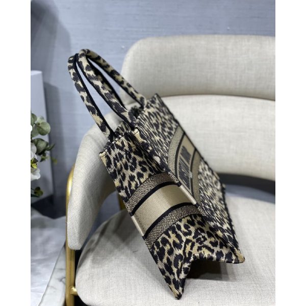 Dior Small Book Tote Replica - Beige Multicolore M1296 - Image 7