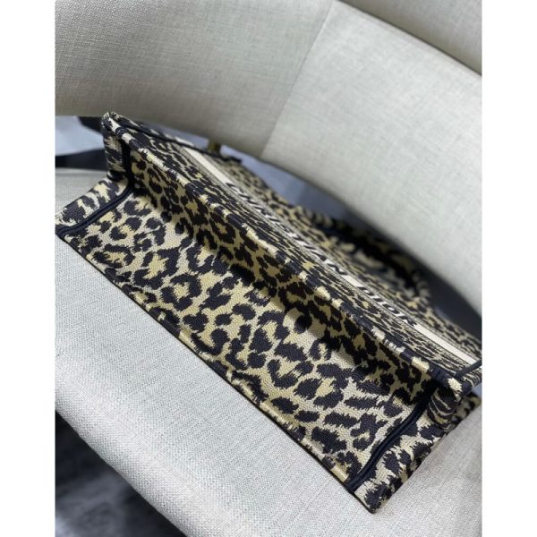 Dior Small Book Tote Replica - Beige Multicolore M1296 - Image 8