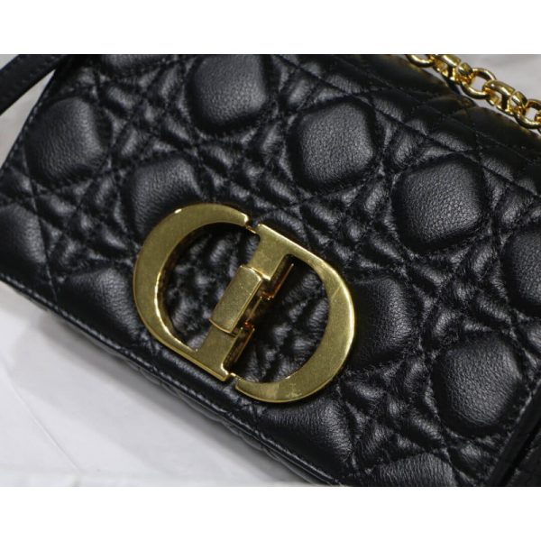Replica Dior Small Caro Bag – Supple Cannage Calfskin M9241 - Image 4