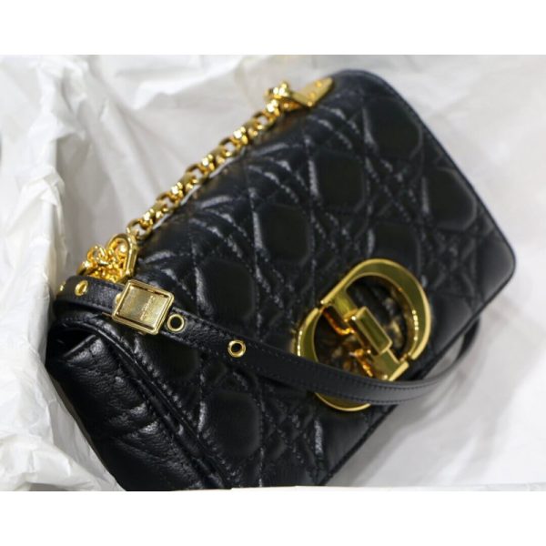 Replica Dior Small Caro Bag – Supple Cannage Calfskin M9241 - Image 5