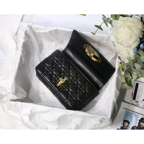 Replica Dior Small Caro Bag – Supple Cannage Calfskin M9241 - Image 9