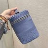 Best Replicas Bags - Replica Dior Denim Cannage Vanity Case S5480 Shop For Best Louis Vuitton LV Replica Bags With Cheap Price