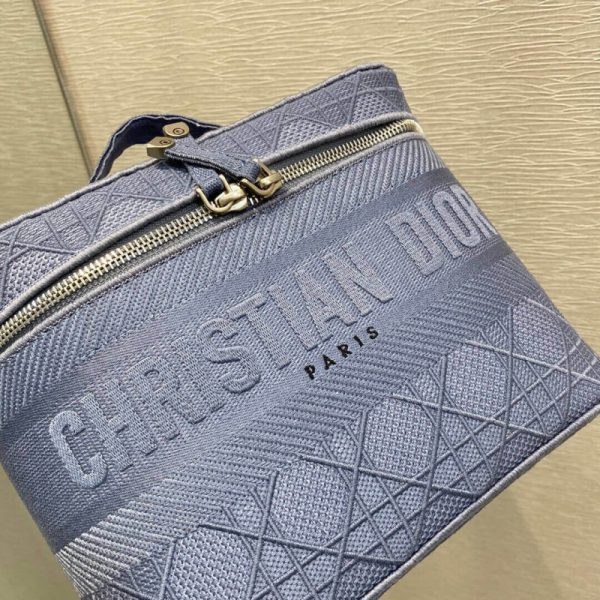 Replica Dior Denim Cannage Vanity Case S5480 - Image 5