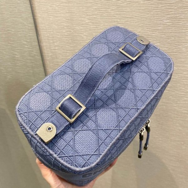 Replica Dior Denim Cannage Vanity Case S5480 - Image 6