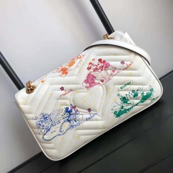 Replica Disney x Gucci GG Marmont Medium Shoulder Bag - Image 4
