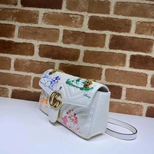 Disney x Gucci GG Marmont Small Shoulder Bag Replica - Image 6