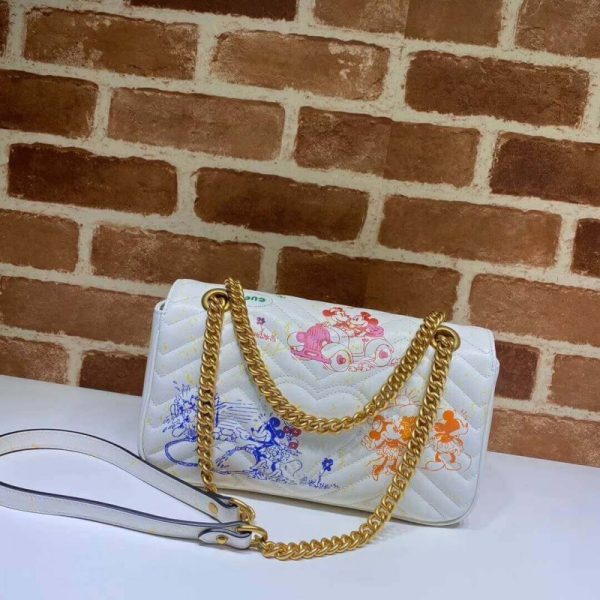 Disney x Gucci GG Marmont Small Shoulder Bag Replica - Image 7