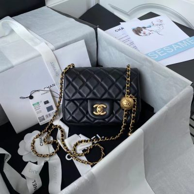 Replica Chanel Velvet Mini Flap Bag with Strass Charm Strap
