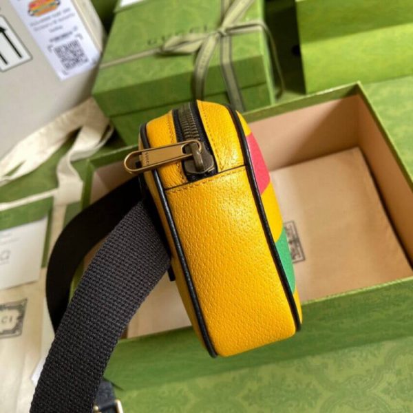 Yellow Leather Gucci 100 Replica Belt Bag 602695 - Image 6