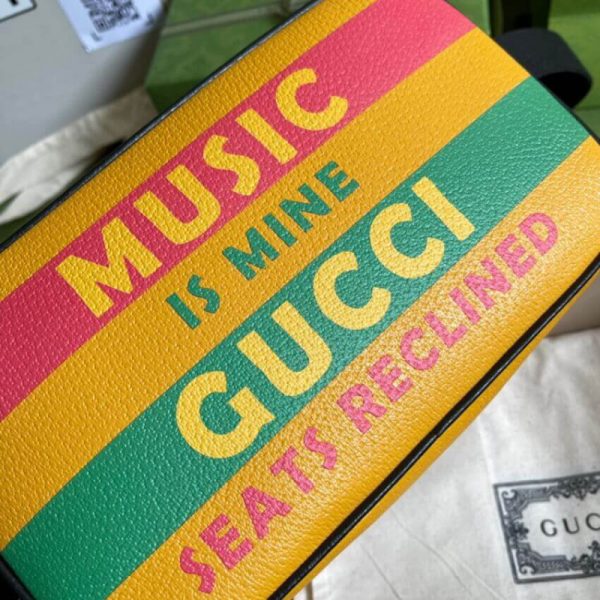 Yellow Leather Gucci 100 Replica Belt Bag 602695 - Image 7