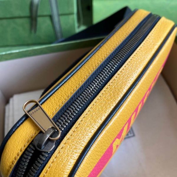 Yellow Leather Gucci 100 Replica Belt Bag 602695 - Image 8