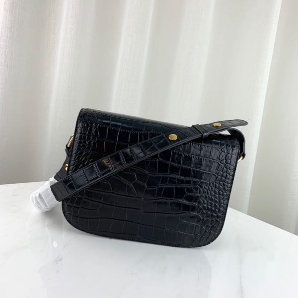Replica Gucci 1955 Crocodile Shoulder Bag with Horsebit Detail - Image 3