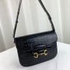 Best Replicas Bags - Replica Gucci 1955 Crocodile Shoulder Bag with Horsebit Detail Shop For Best Louis Vuitton LV Replica Bags With Cheap Price