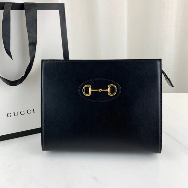 Gucci 1955 Horsebit Leather Pouch Replica – Timeless Elegance - Image 2