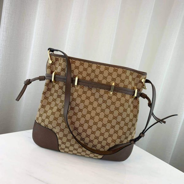 Replica Gucci 1955 Horsebit GG Messenger Bag Canvas - Image 3