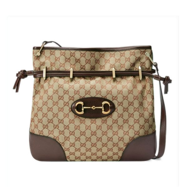 Replica Gucci 1955 Horsebit GG Messenger Bag Canvas