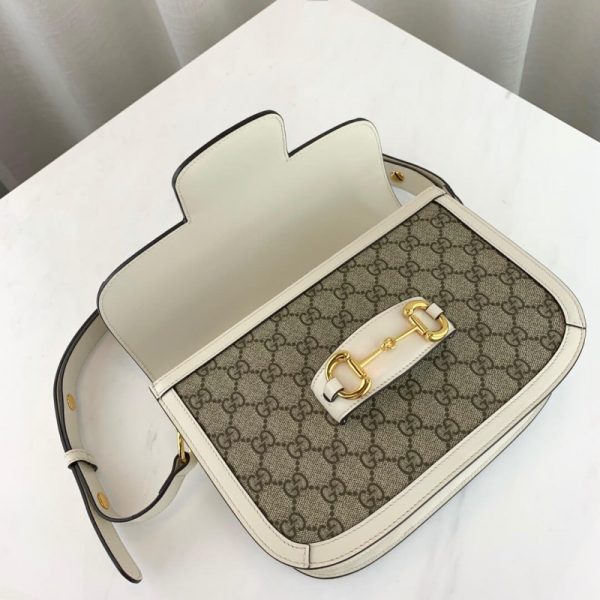 Replica Gucci 1955 Horsebit GG Supreme Shoulder Bag - Image 12