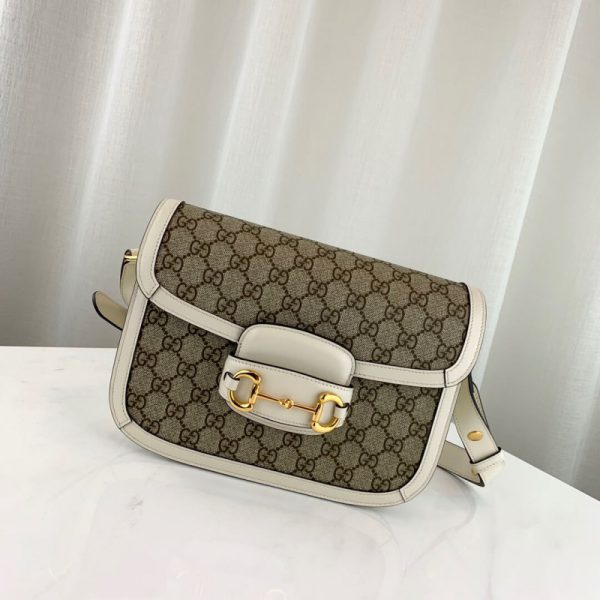 Replica Gucci 1955 Horsebit GG Supreme Shoulder Bag - Image 5