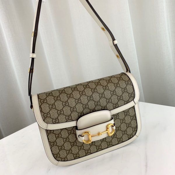 Replica Gucci 1955 Horsebit GG Supreme Shoulder Bag - Image 8