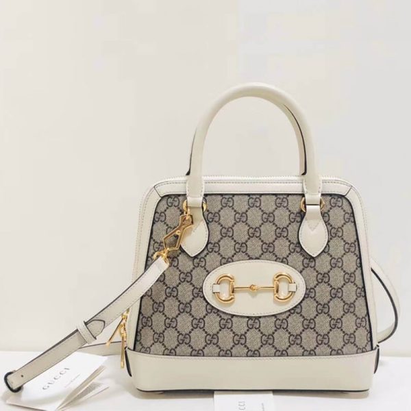 Replica Gucci 1955 Horsebit GG Supreme Top Handle Bag - Image 2