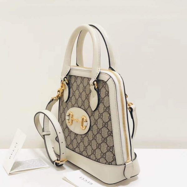 Replica Gucci 1955 Horsebit GG Supreme Top Handle Bag - Image 4